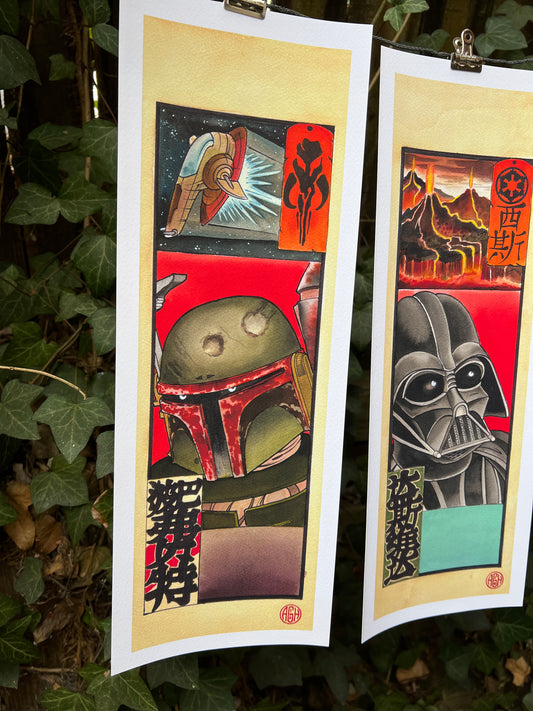 Sensha Fuda Japanese Star Wars Triptych