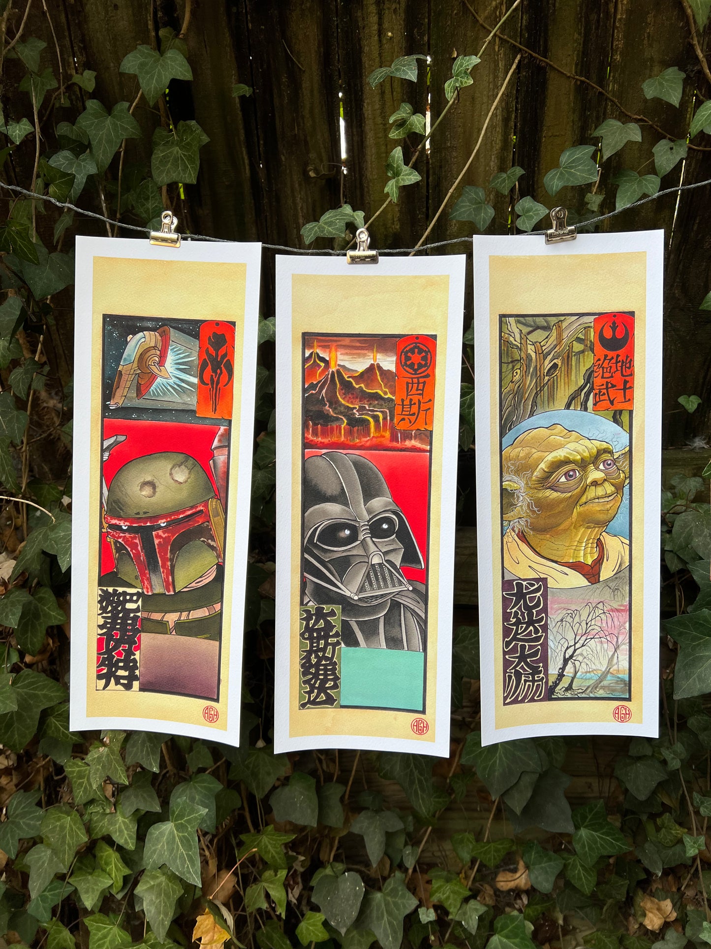Sensha Fuda Japanese Star Wars Triptych