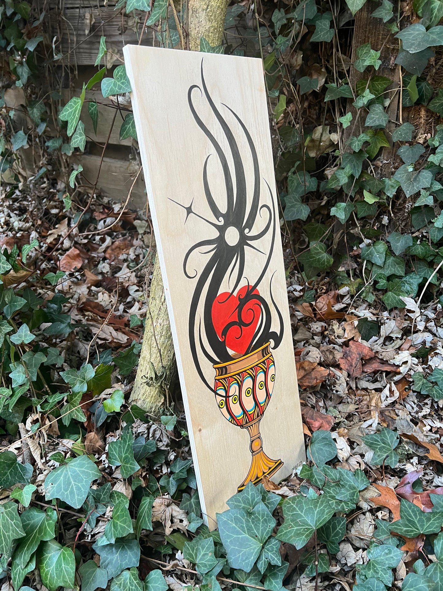 “Determination” Original Painting on Wood Panel