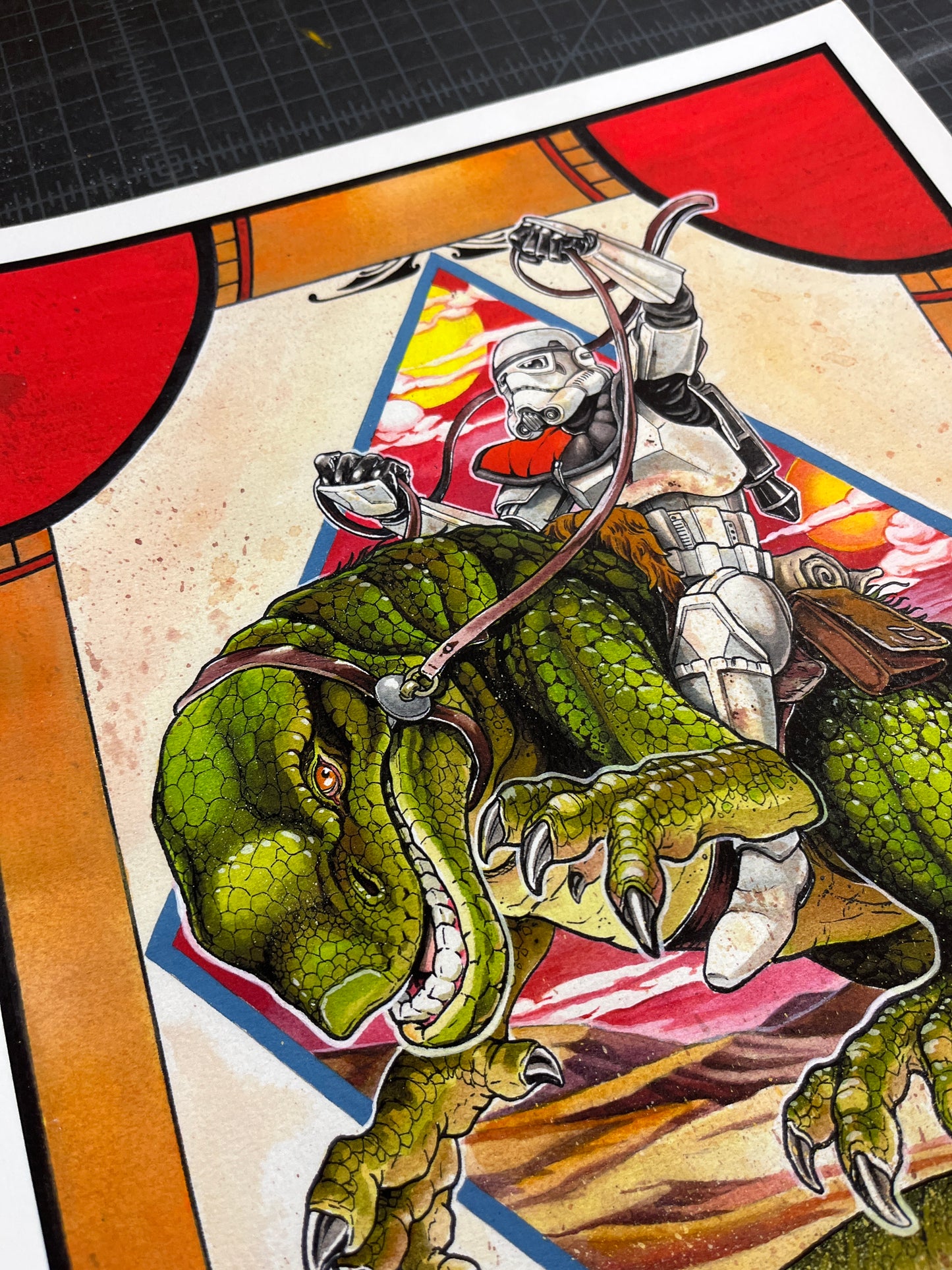 Leaping Lizards Print