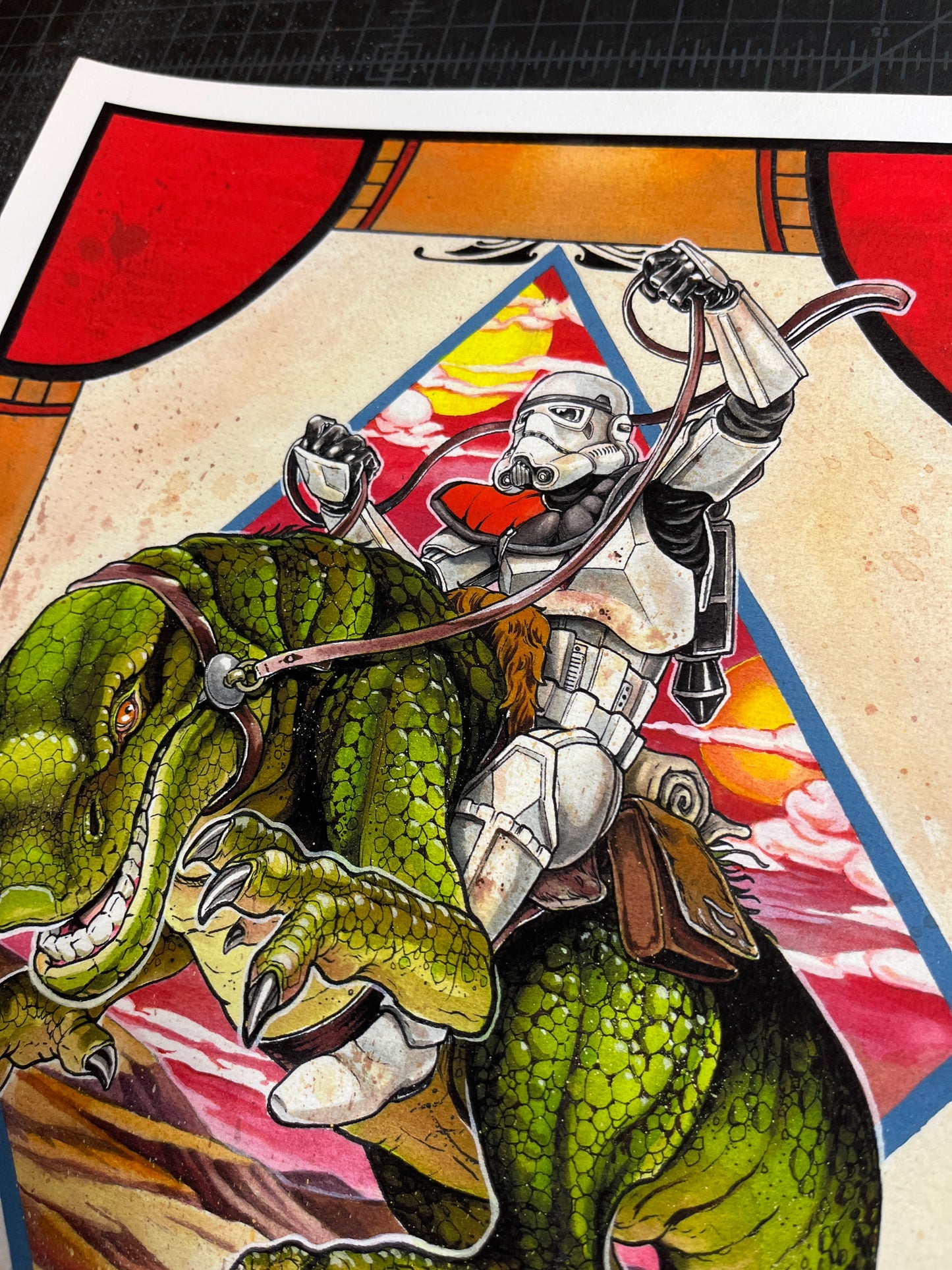 Leaping Lizards Print