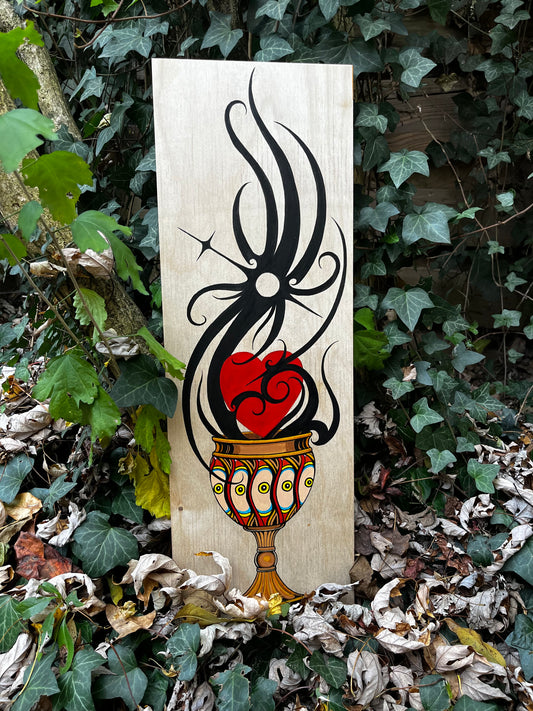 “Determination” Original Painting on Wood Panel