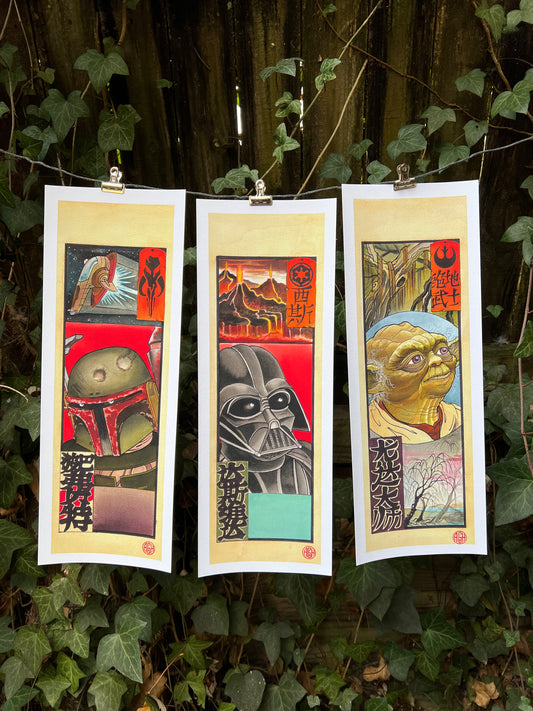 Sensha Fuda Japanese Star Wars Triptych