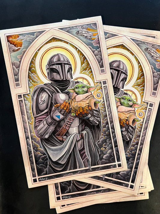 Saint Mando Stickers