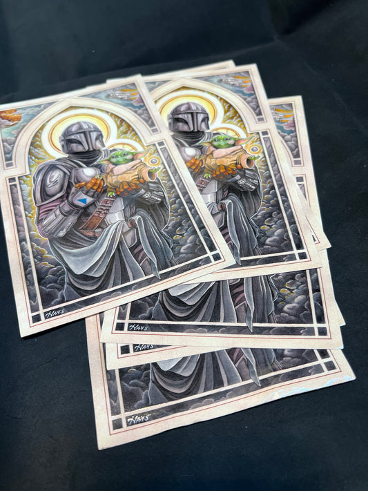 Saint Mando Stickers